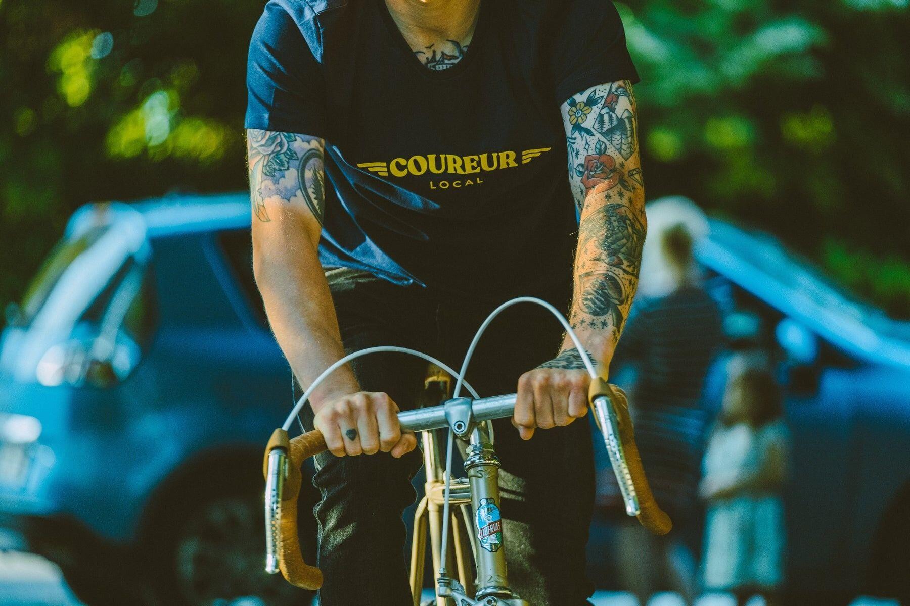 T-Shirt Çois 'Coureur Local' Bleu 2/2