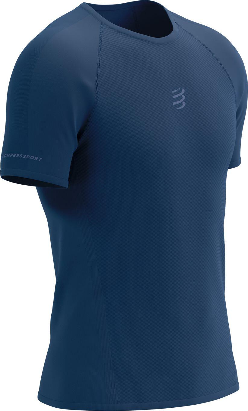 Compressport Trail Racing Jersey met korte mouwen Blauw Heren 3/4