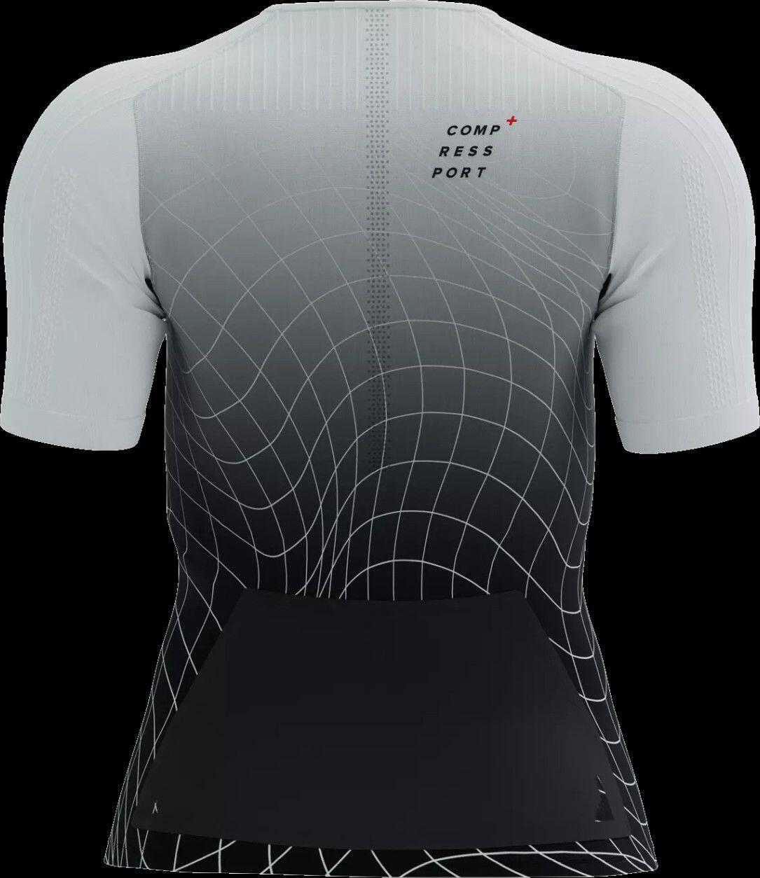 Maillot manches courtes Compressport Tri Postural Aero SS Top Femme Noir / Blanc 2/3