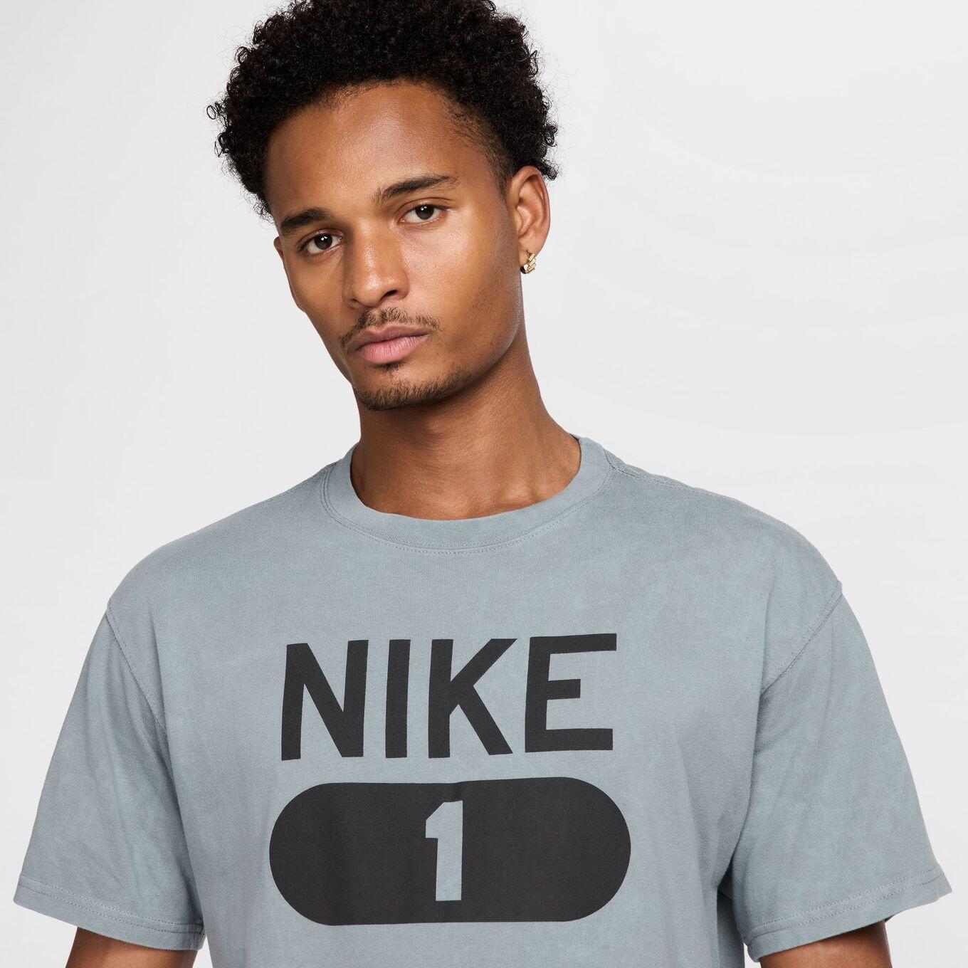 Maglietta Nike Dri-Fit Gym Culture Grigio Uomo 3/4
