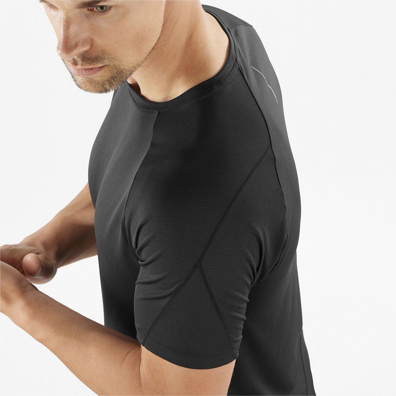 Salomon Cross Run Kurzarmshirt Schwarz 3/4