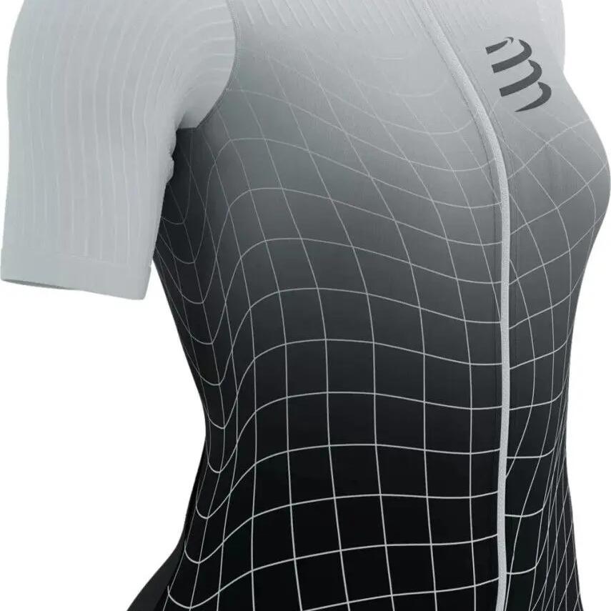 Compressport Tri Postural Aero SS Women's Short-Sleeve Top Black / White