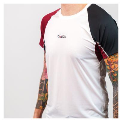 Maillot de manga corta Oxsitis X-Train Hombre Blanco/Burdeos 7/7