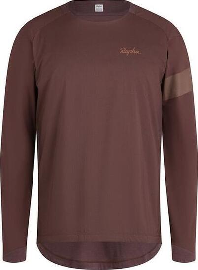 Maillot VTT Manches Longues Rapha Trail Windblock Marron