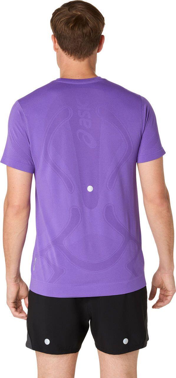 Maillot sin costuras de manga corta Asics Road, Morado, Hombre 2/6