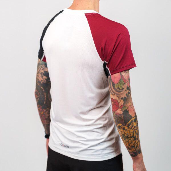 Maillot de manga corta Oxsitis X-Train Hombre Blanco/Burdeos 5/7