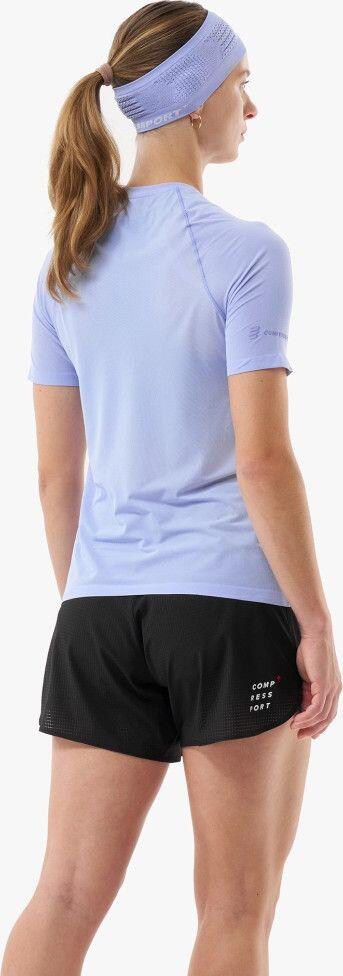 Dames Compressport Performance Short Sleeve Jersey Paars 2/4