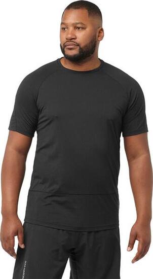 T-Shirt Running Salomon Cross Run Noir Homme