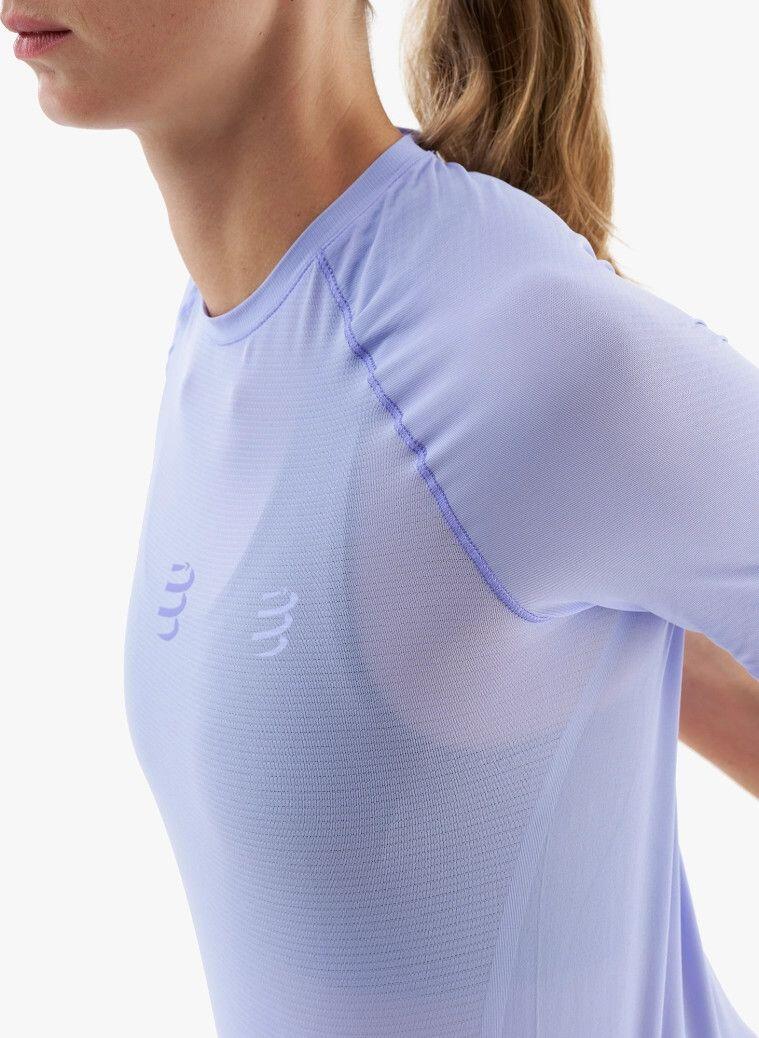 Dames Compressport Performance Short Sleeve Jersey Paars 4/4