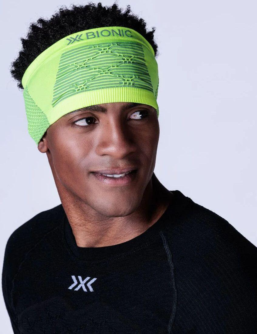 X-Bionic Hoofdband Fluo Geel/Grijs 2/2