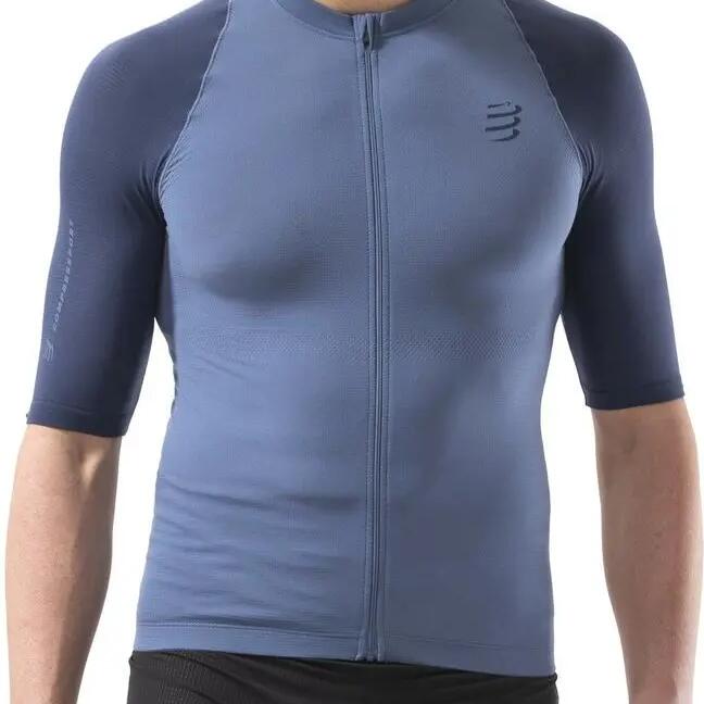 Compressport Trail Racing Postural Blue Men's short sleeve jersey