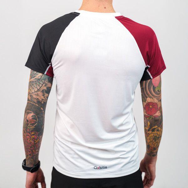 Maillot de manga corta Oxsitis X-Train Hombre Blanco/Burdeos 6/7