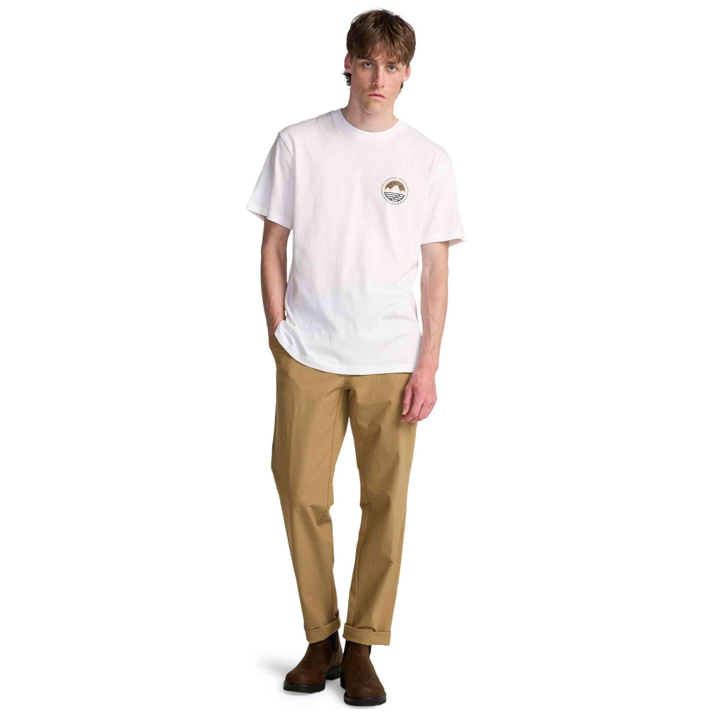 T-shirt met korte mouwen Billabong model ROCKIES (WHT) voor mannen 3/5