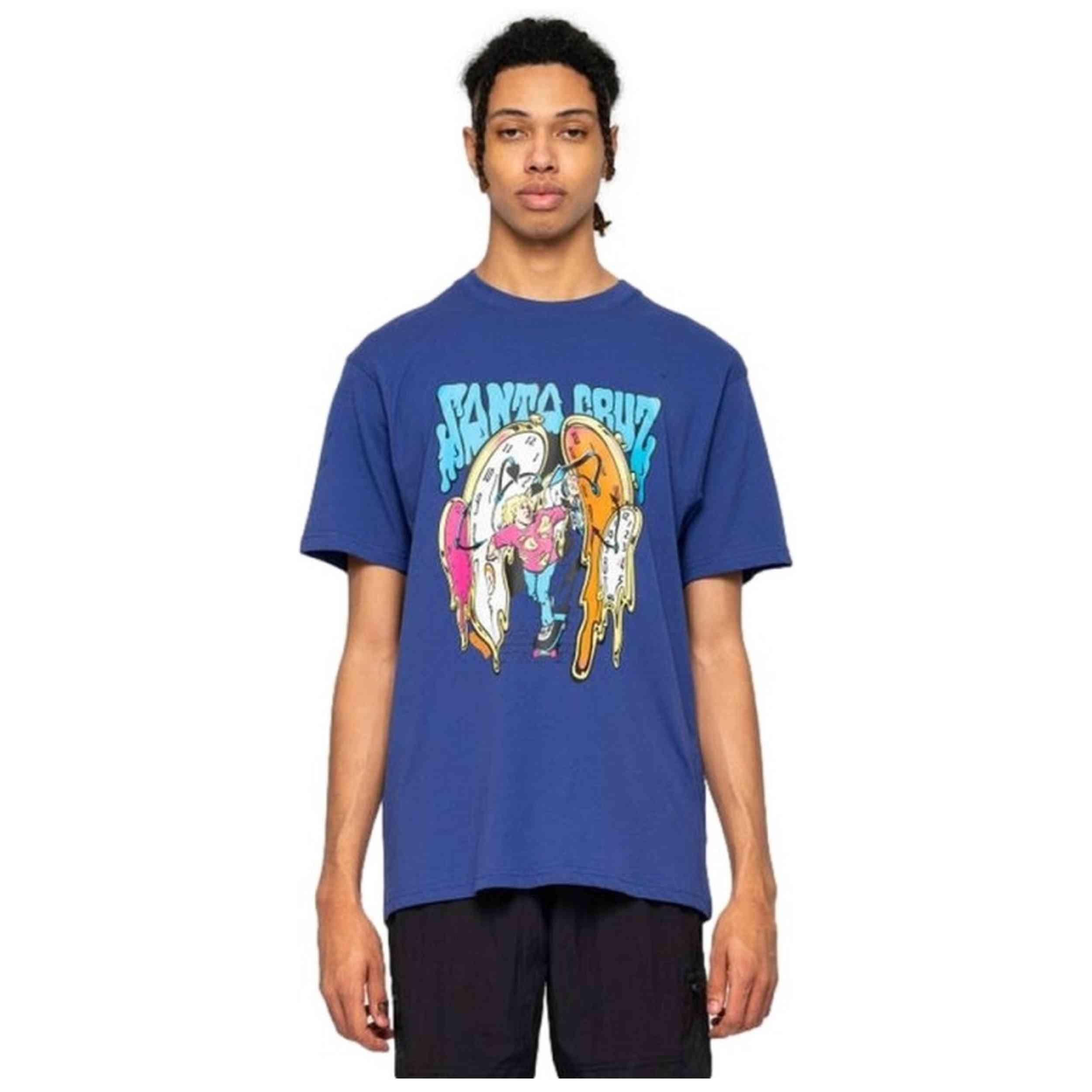 Maglia a maniche corte Santa cruz modello Grabke Melting Clocks per unisex 2/4