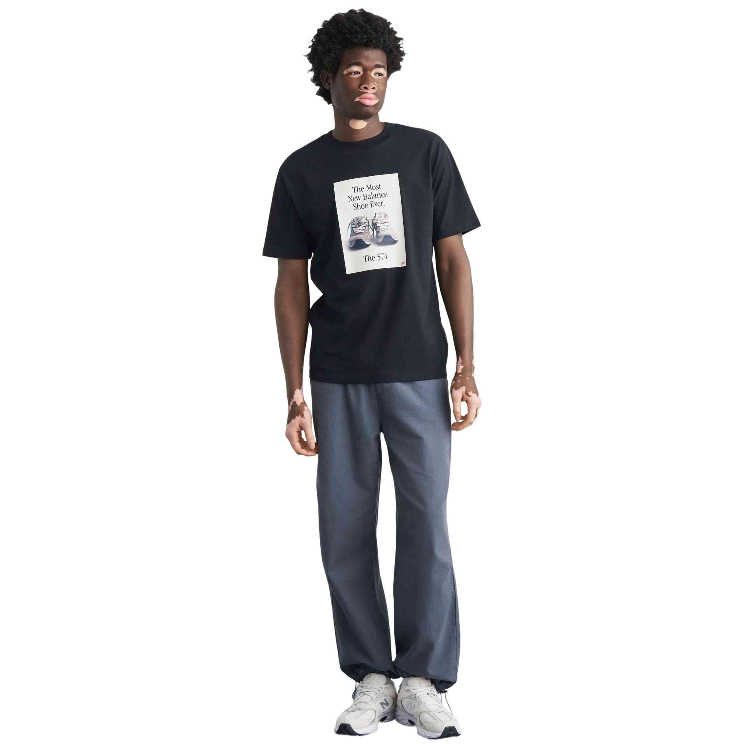 T-shirt New balance modèle MT61B0WFBK pour homme 3/5
