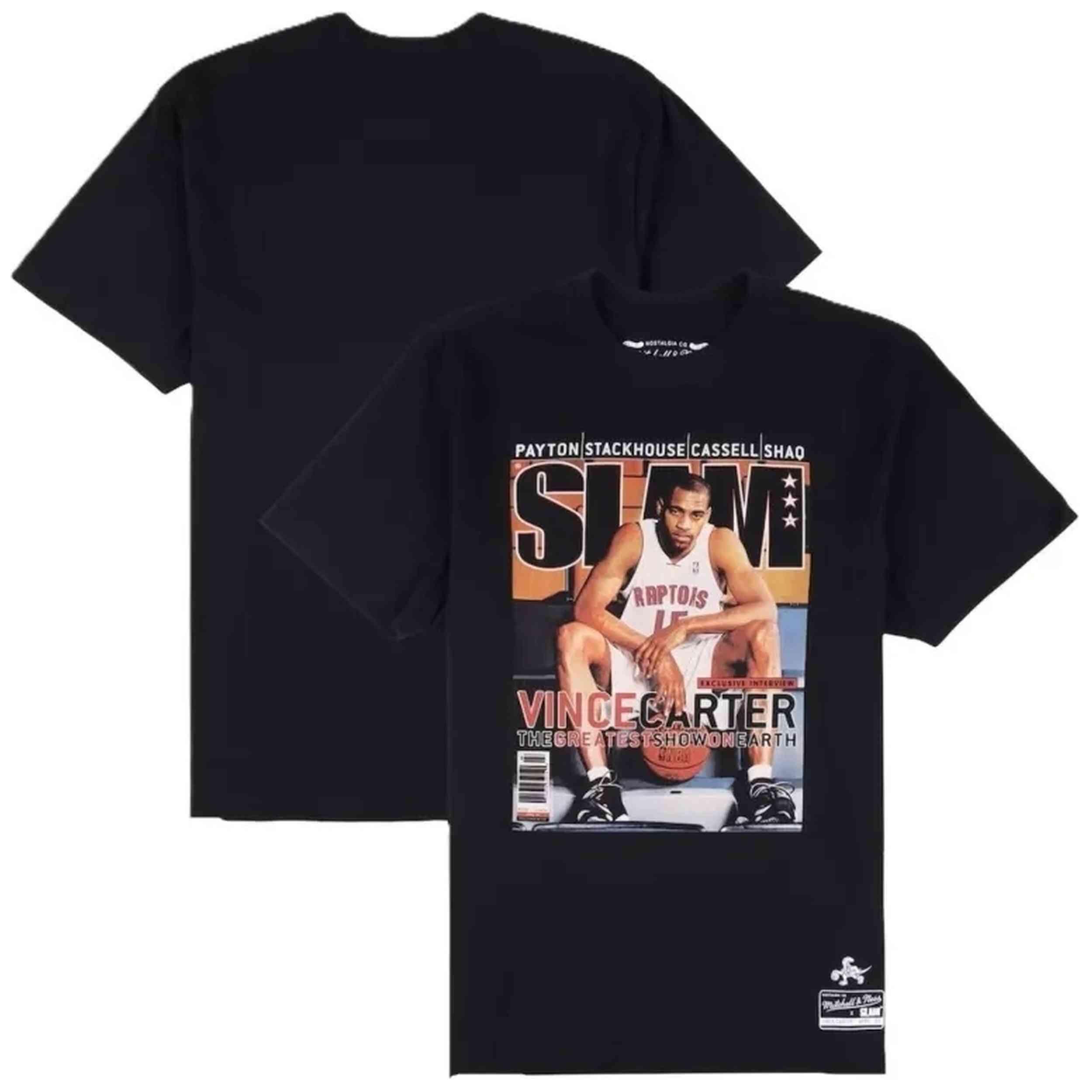 T-shirt met korte mouwen Mitchell & ness model BMTRINTL1276-TRABLCKV voor unisex 3/4