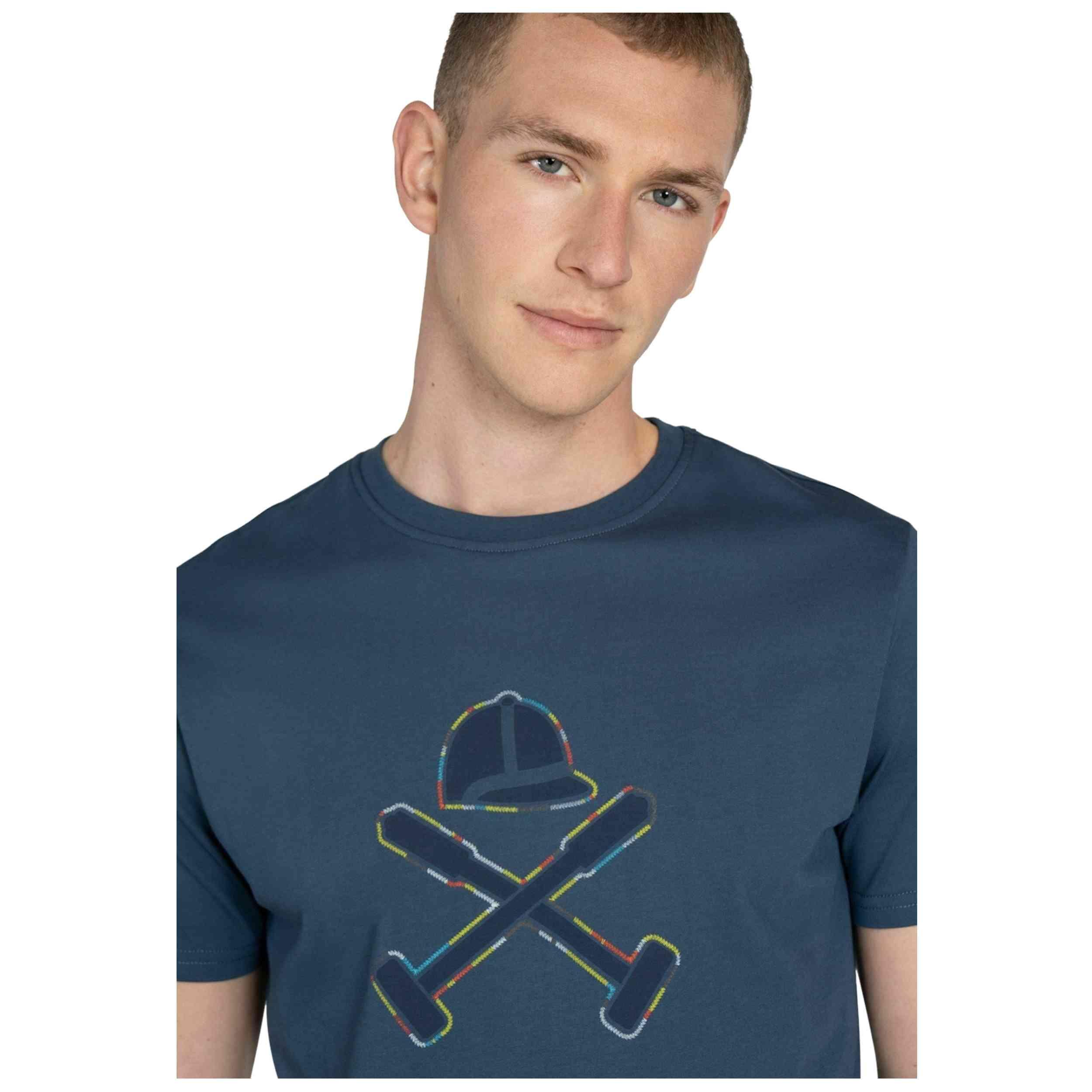 T-shirt met korte mouwen Harper & neyer model Stitching Logo voor mannen 4/5