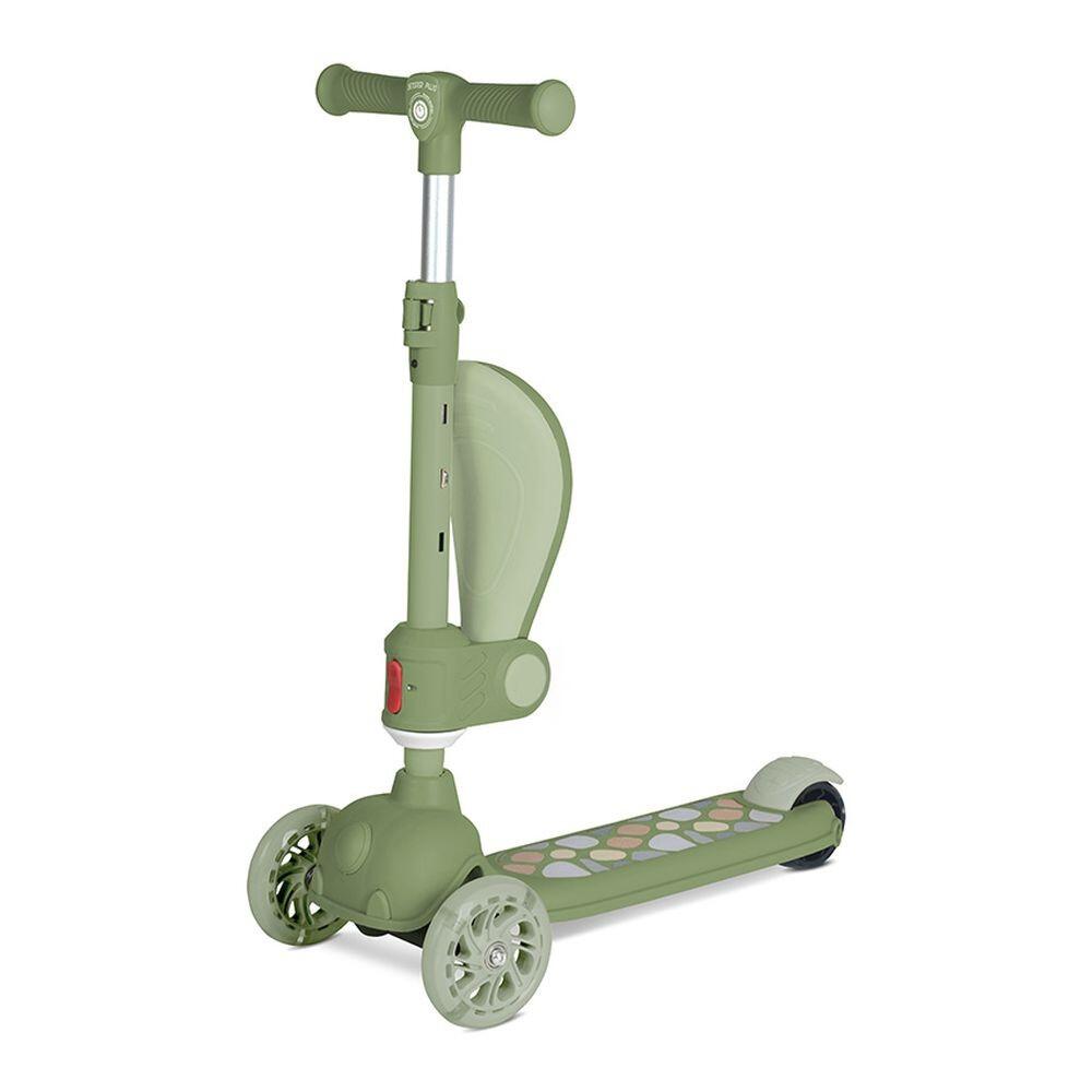 Infantil Paseo Patinete JETSTER PLUS asiento plegable ABEC-9 Green 4/5