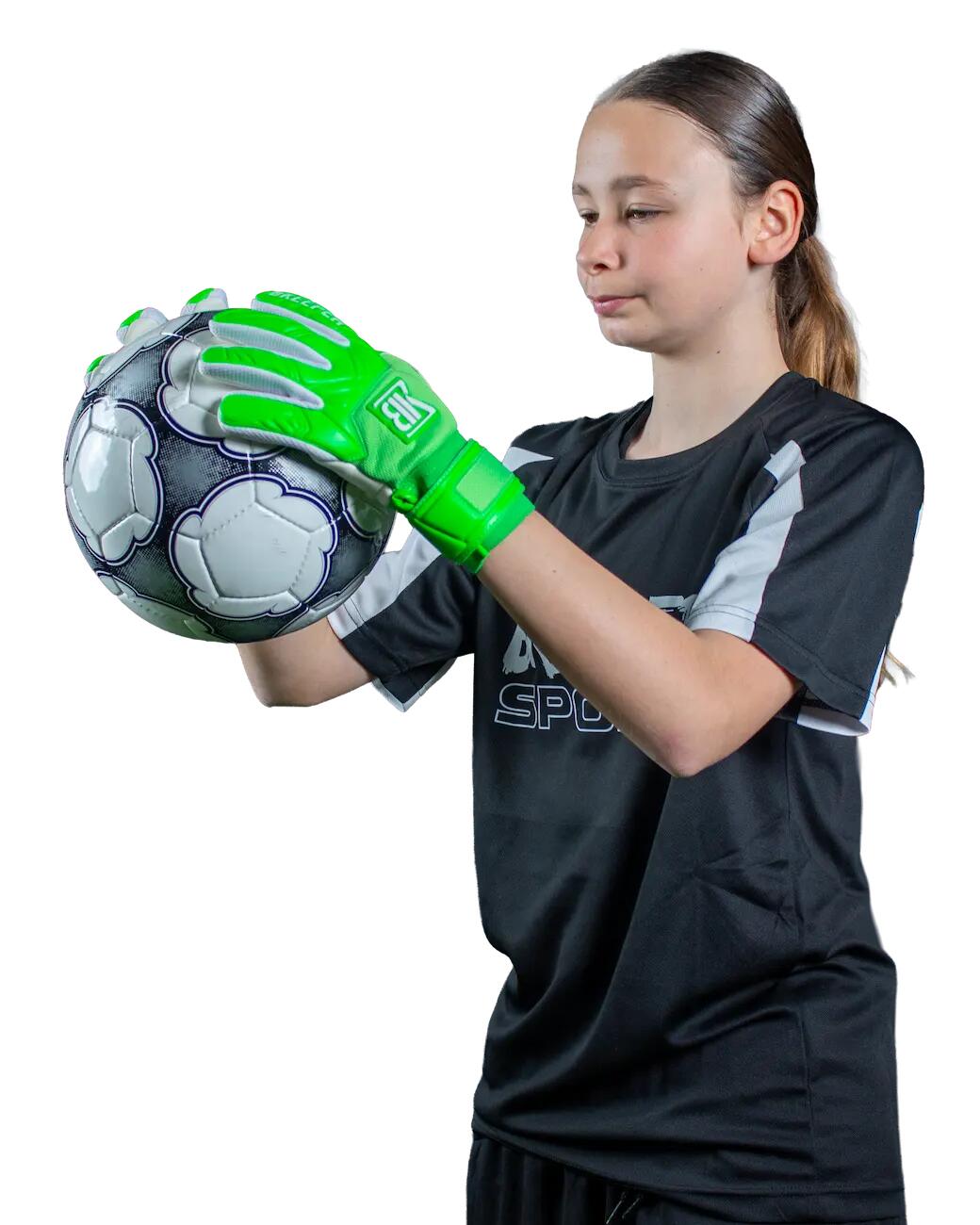 Guanti da portiere Flash Junior #26 Verdi 3/8