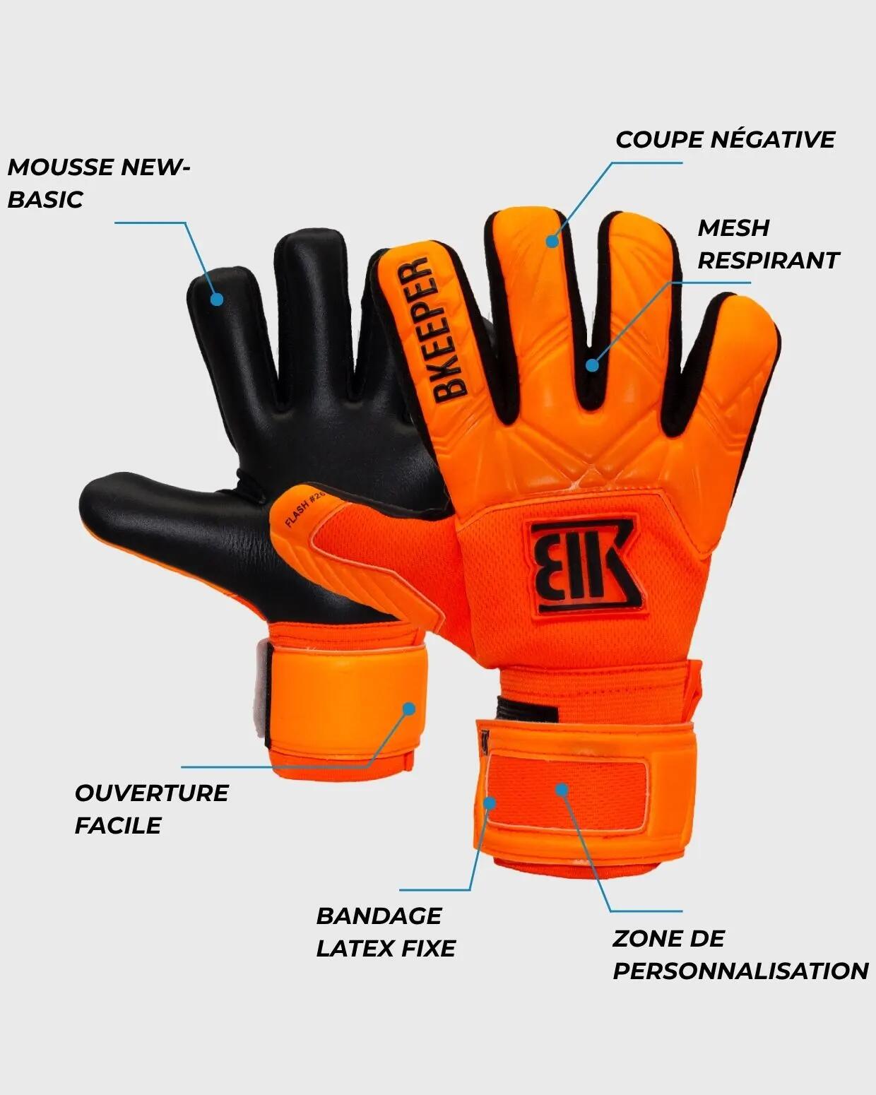 Gants de gardien de but junior Flash #26 Orange 5/7