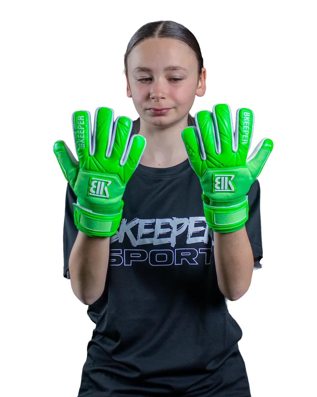 Guanti da portiere Flash Junior #26 Verdi 6/8