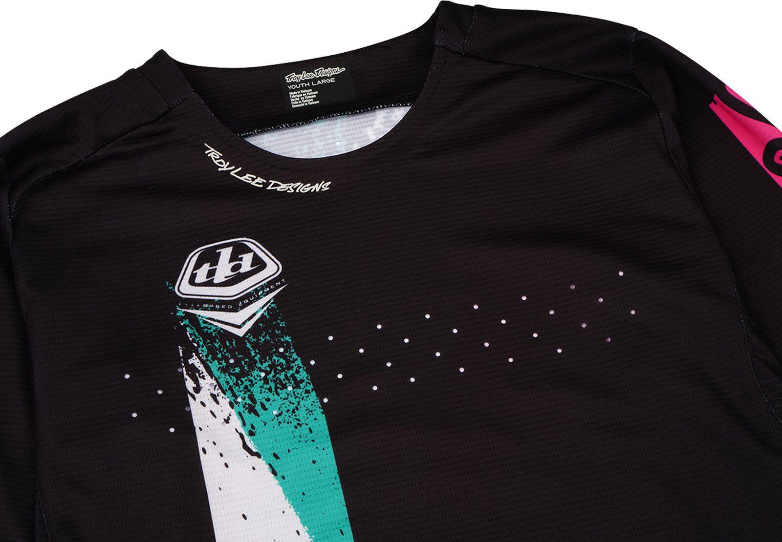 Troy Lee Designs Sprint Youth Langarm-Trikot für Kinder, schwarz 3/7