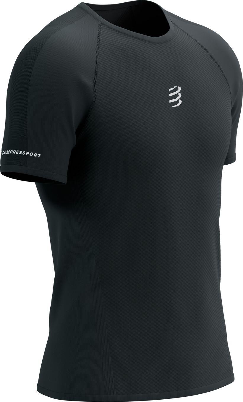 Compressport Trail Racing Jersey met korte mouwen Zwart Heren 3/4