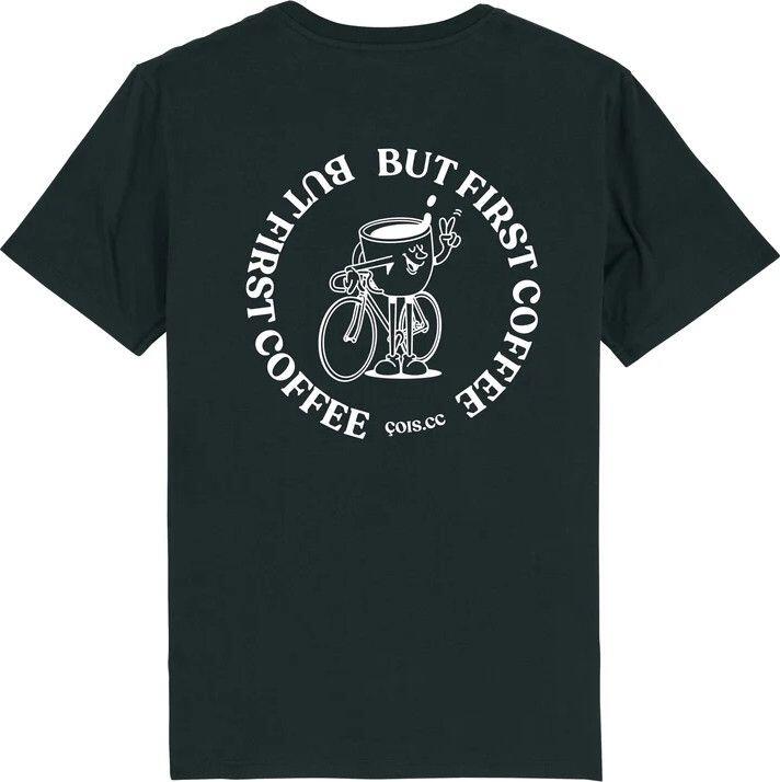 T-Shirt Unisex Çois But First Coffee 2.0 Schwarz 2/2