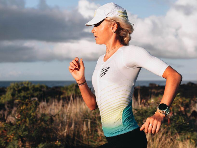 Compressport Tri Postural Aero SS Top W White/Green 3/7
