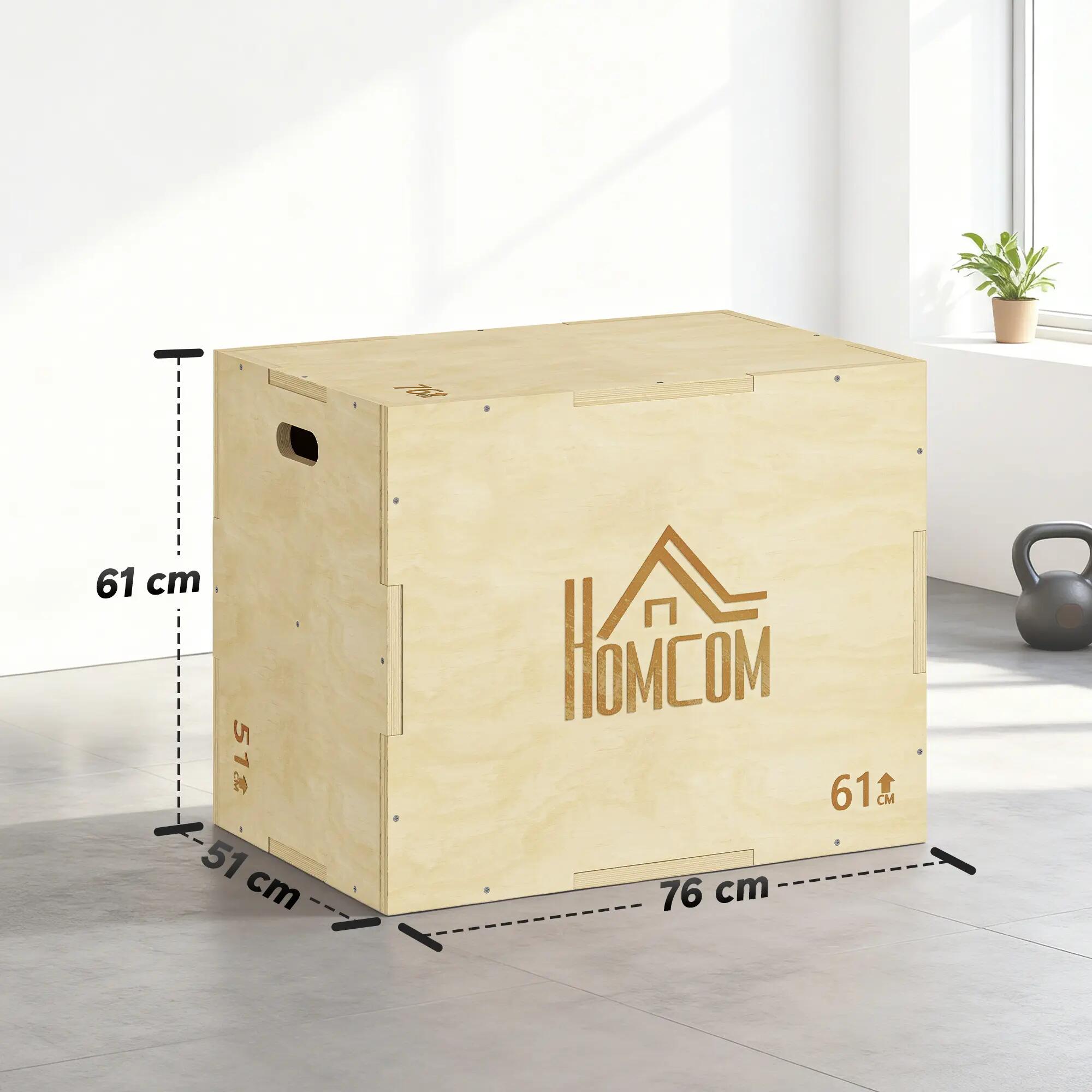 Box jump - box de pliométrie - bois de hêtre 3/5