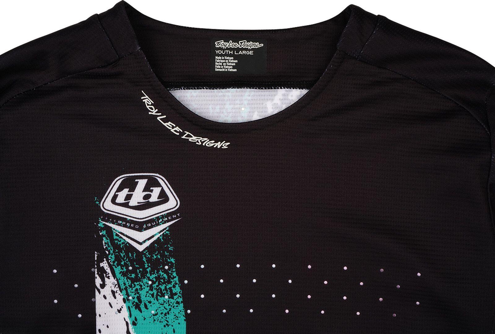 Troy Lee Designs Sprint Youth Langarm-Trikot für Kinder, schwarz 4/7