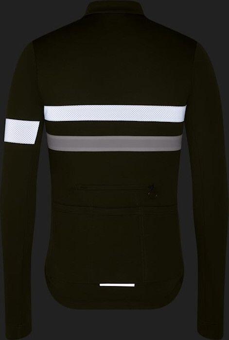 Maglia a maniche lunghe Rapha Brevet Khaki/Blanc 4/4