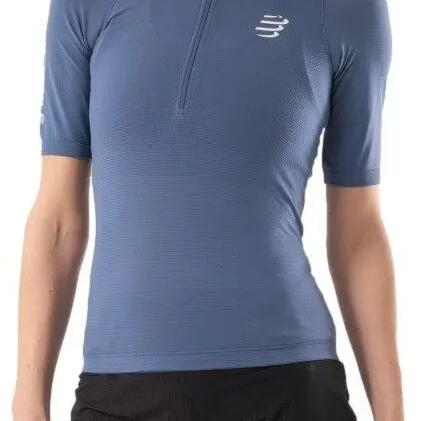 Compressport Trail Racing Postural Blue Women's Short Sleeve Jersey
