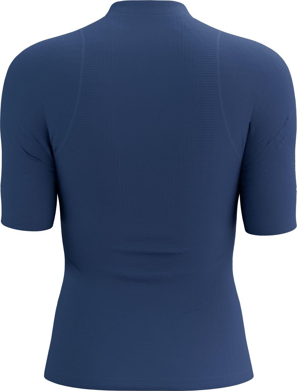 T-Shirt Running Compressport Trail Racing Postural Bleu Femme 6/6