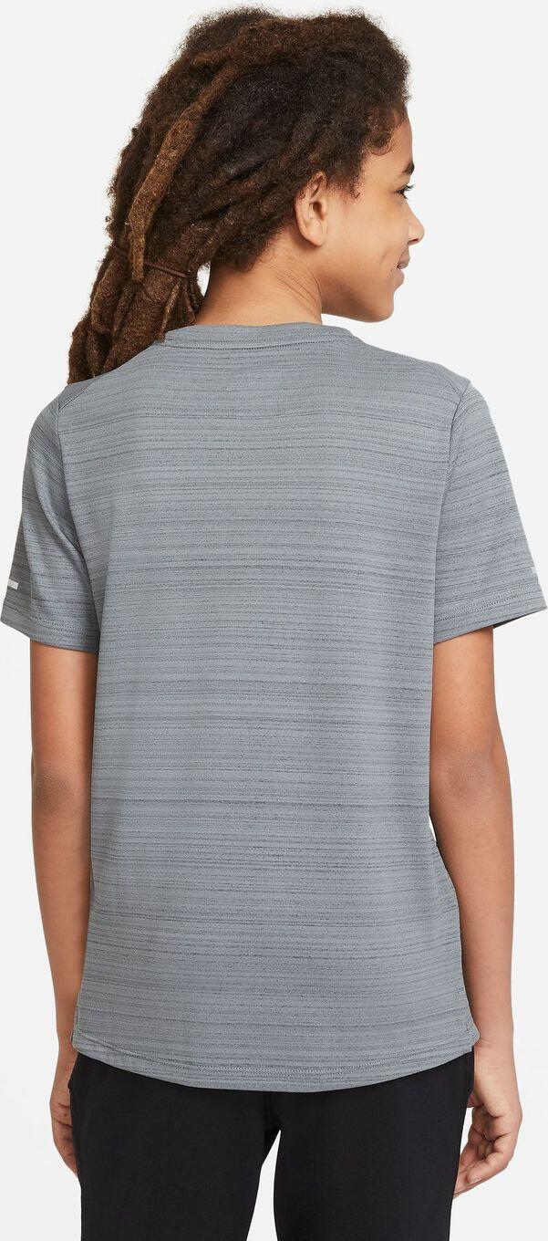 Maillot de manga corta Nike Dri-Fit Miler Gris Niño 4/7