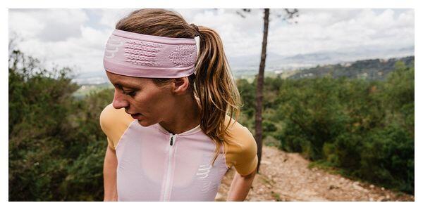 Compressport Trail Racing Postural Pink/Orange Women's Short mouwen Shirt 7/7