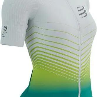 Compressport Tri Postural Aero SS Top W White/Green