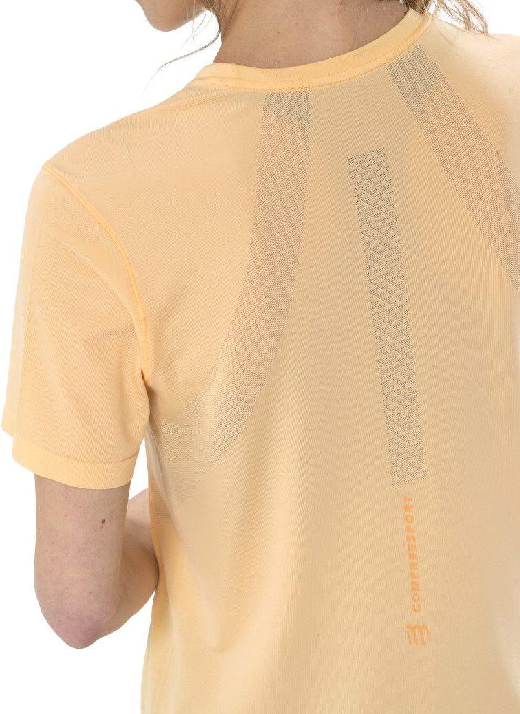T-Shirt Running Compressport Performance Jaune Femme 4/6