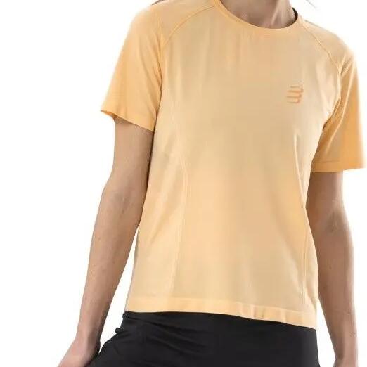 Compressport Performance Yellow Women's Short Sleeve T-Shirt