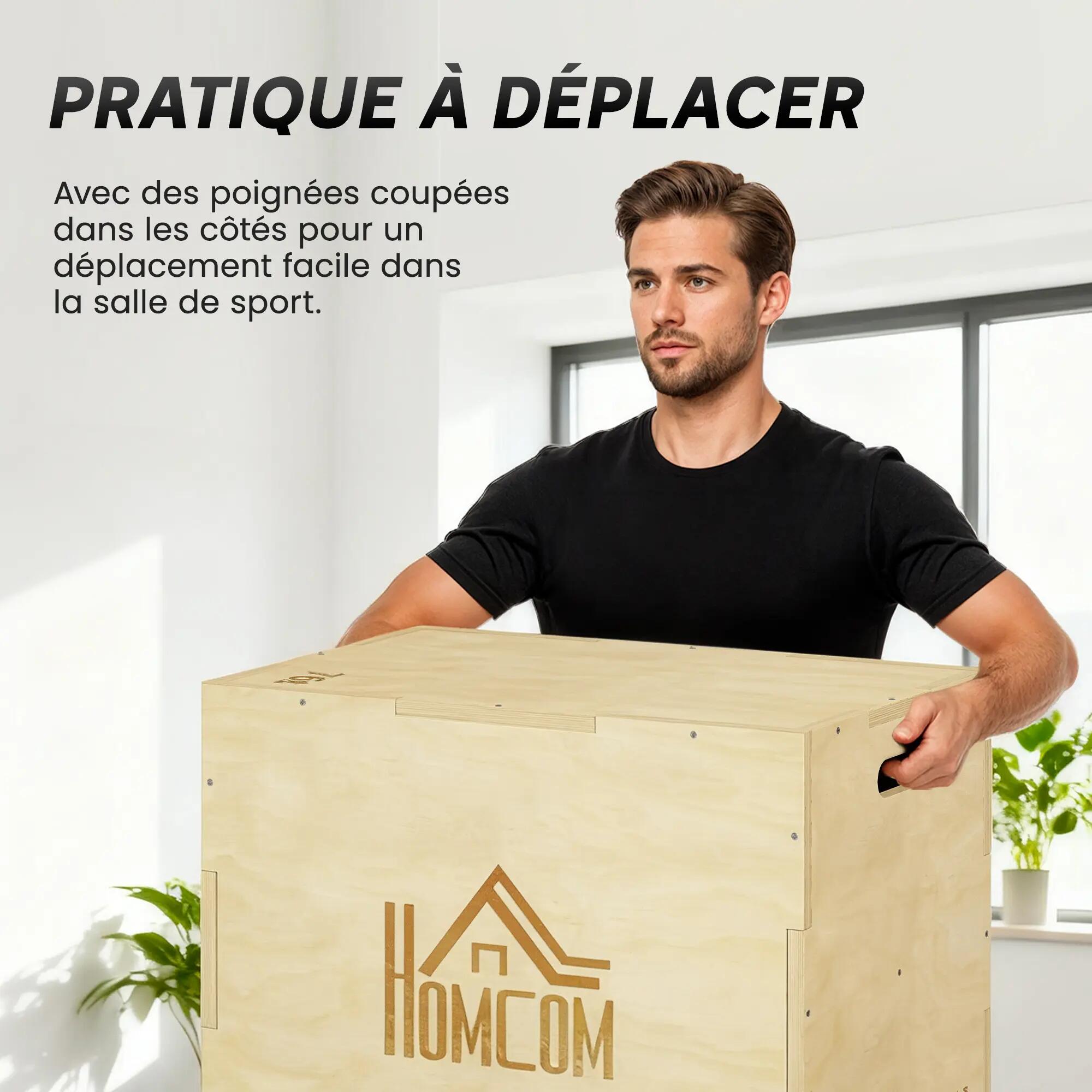 Box jump - box de pliométrie - bois de hêtre 5/5