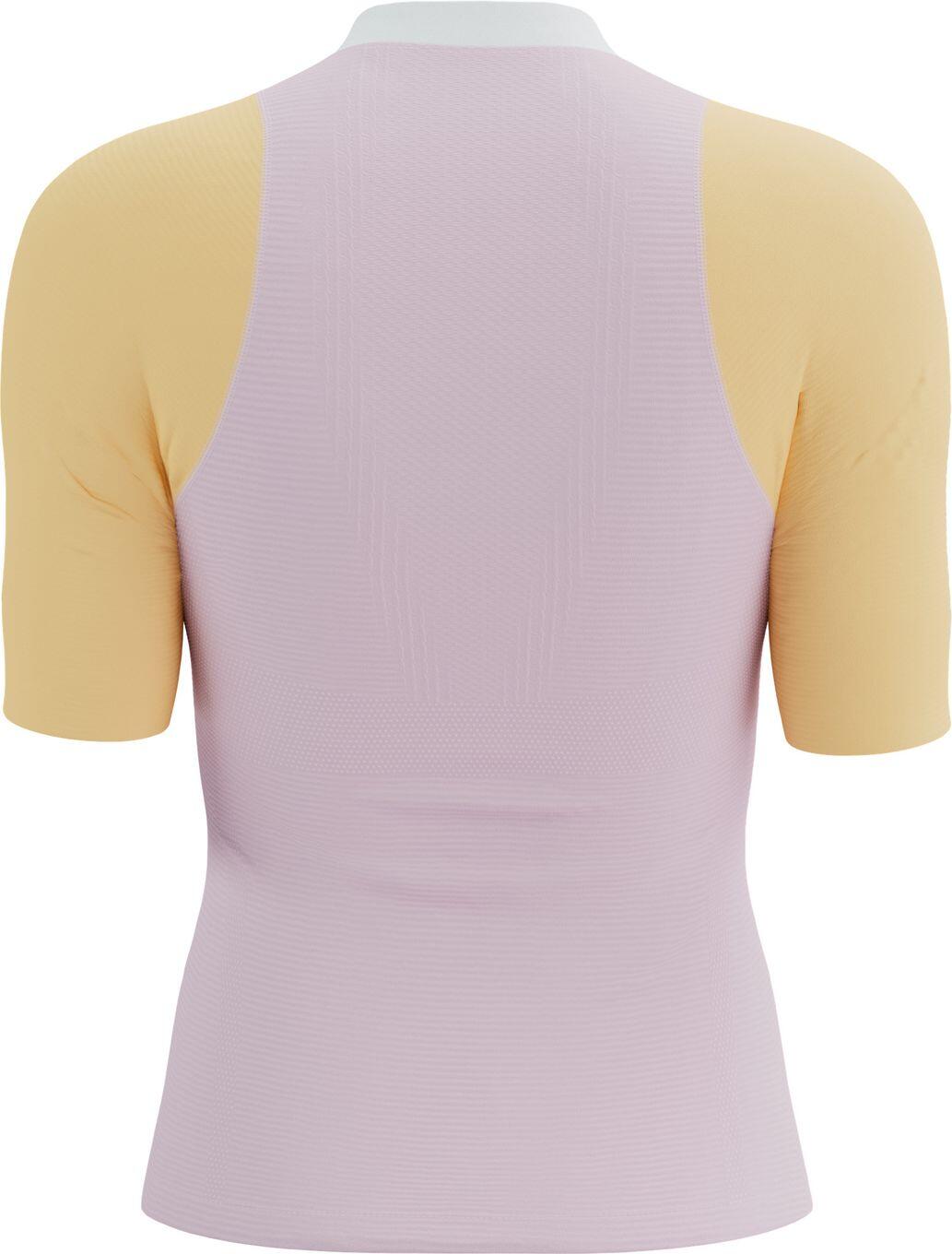 Compressport Trail Racing Postural Pink/Orange Women's Short mouwen Shirt 6/7