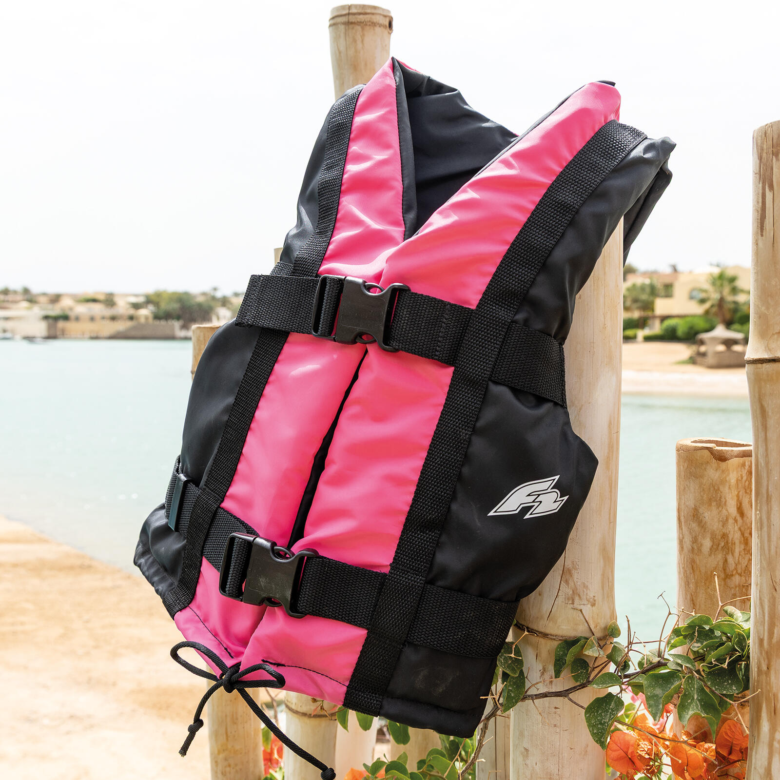 F2  Schwimmhilfe Damen Core Weste S (30-50kg) SUP Auftriebshilfe 50N  Pink 3/4