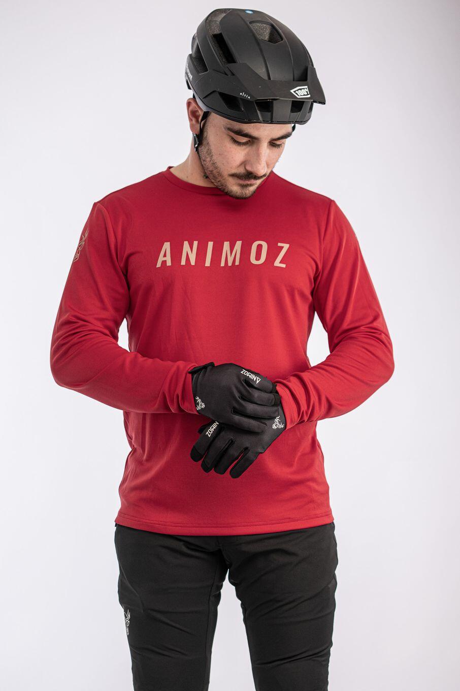 Maillot de manga larga Animoz Raw Red, hombre 2/7