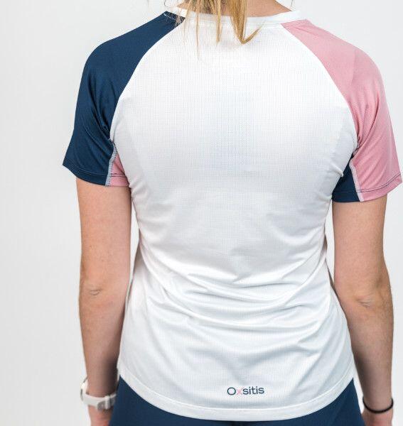 Camiseta de manga corta para mujer Oxsitis X-Train Blanco/Rosa 3/6