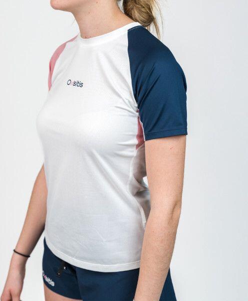 Camiseta de manga corta para mujer Oxsitis X-Train Blanco/Rosa 2/6