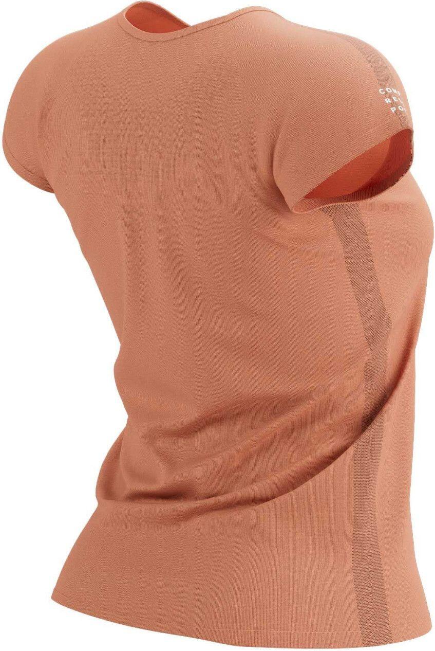 T-Shirt Running Compressport Training Logo Orange Femme 2/6