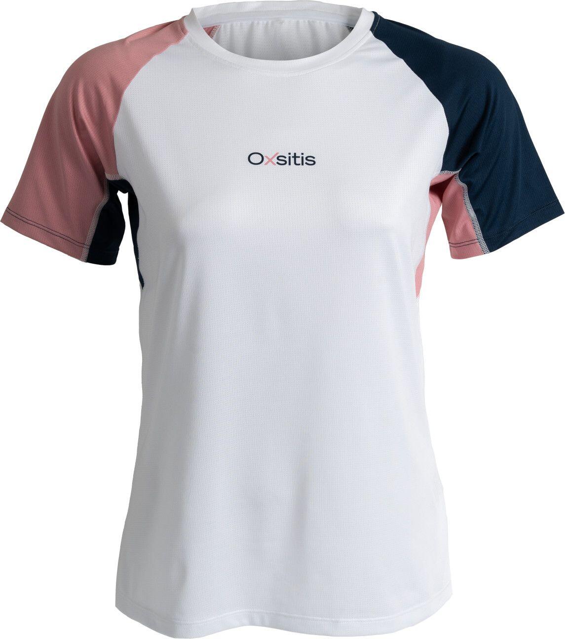 Camiseta de manga corta para mujer Oxsitis X-Train Blanco/Rosa 5/6