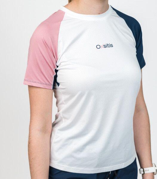 Camiseta de manga corta para mujer Oxsitis X-Train Blanco/Rosa 4/6