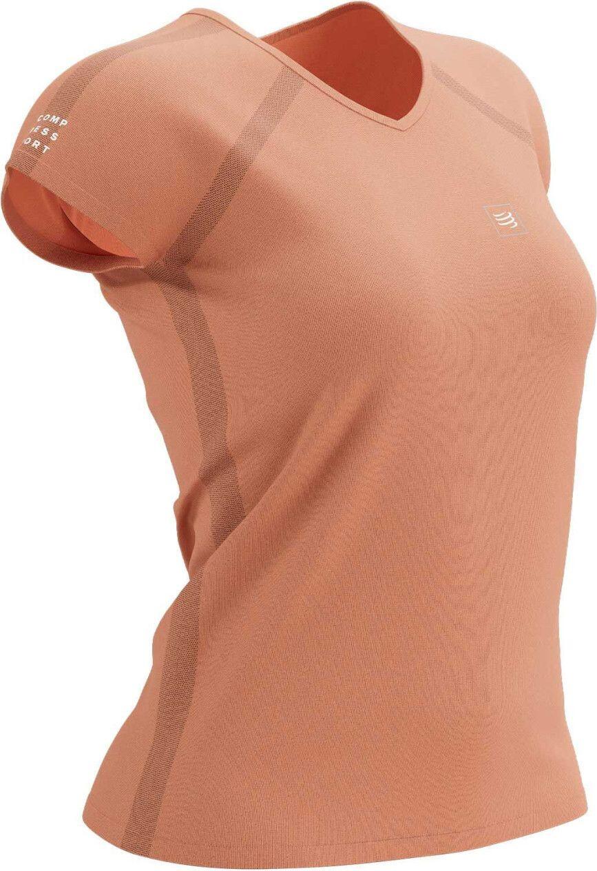 T-Shirt Running Compressport Training Logo Orange Femme 1/6