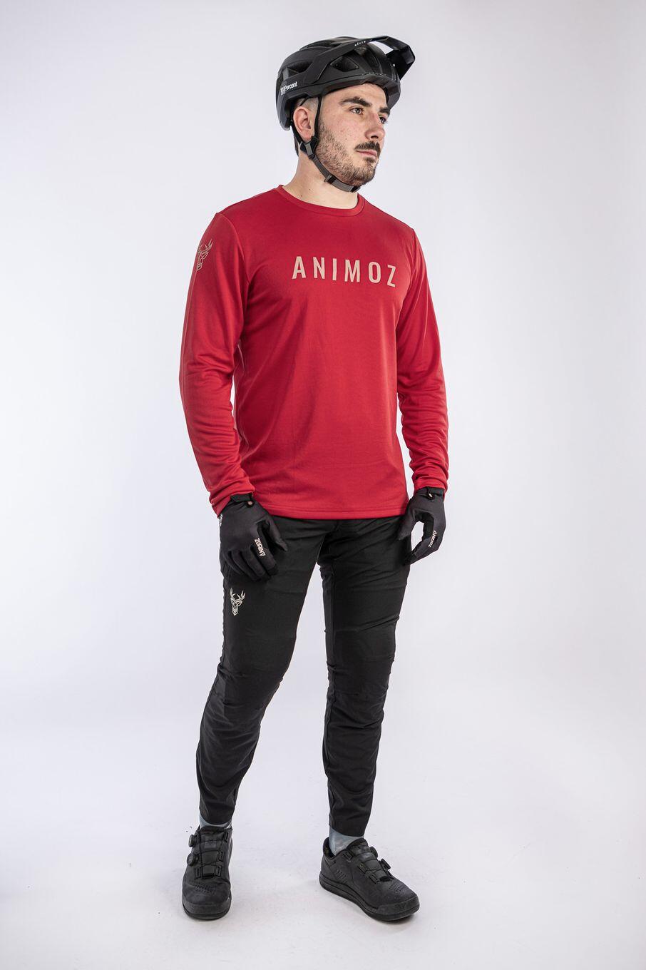Maillot de manga larga Animoz Raw Red, hombre 6/7